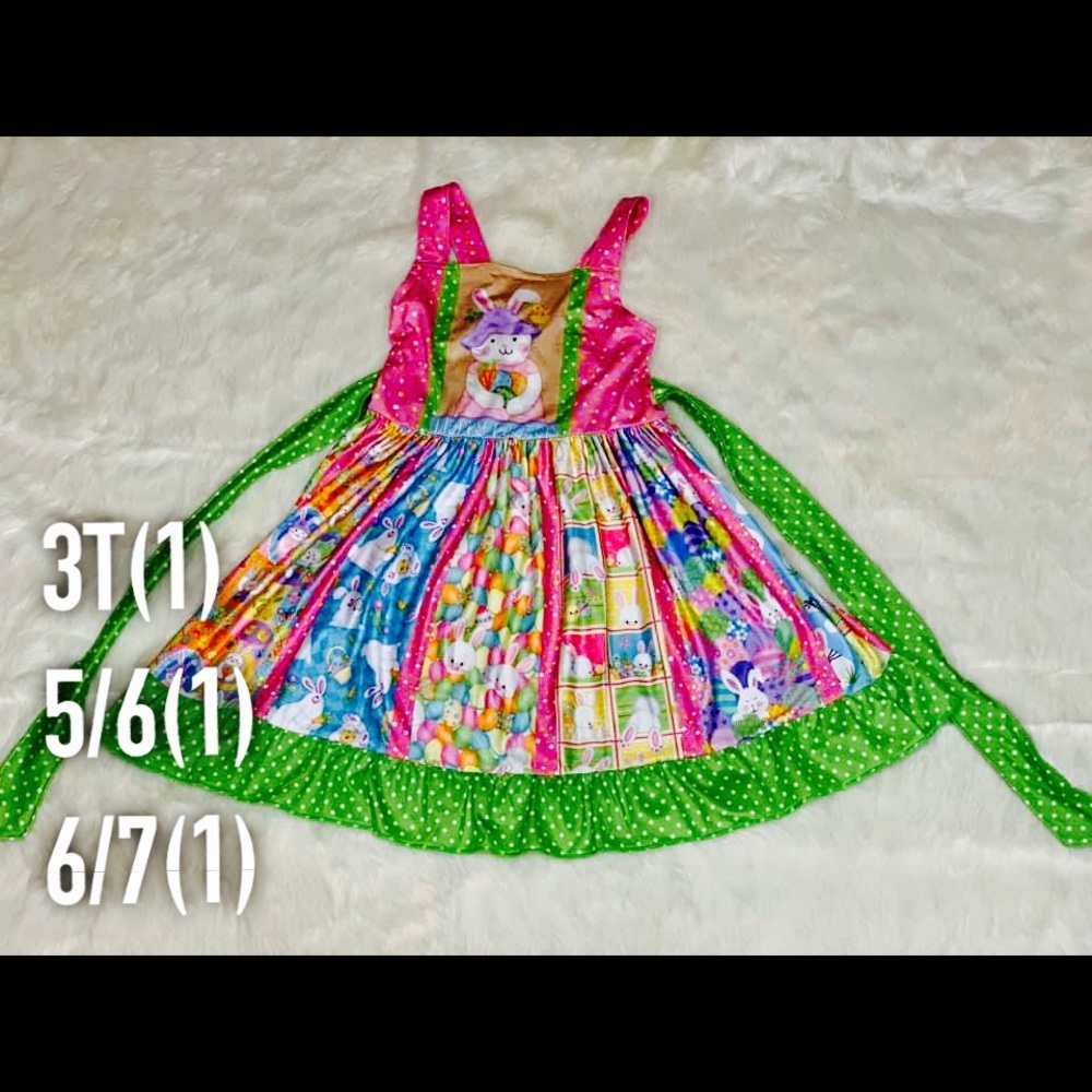 Boutique Girls Easter Twirl Dress